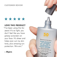 Protection UV physique transparente SPF 50